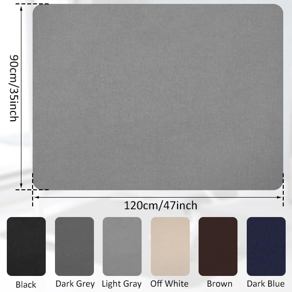 Office Chair Mat for Hardwood Floor&Tile,55"x35" Anti-Slip Desk Chair Mat,Low-Pile Mat,Multi-Purpose Hardwood Floor Protector for Office,Home (Grey, 35 * 47IN)