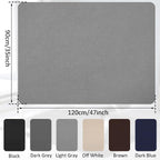 Office Chair Mat for Hardwood Floor&Tile,55"x35" Anti-Slip Desk Chair Mat,Low-Pile Mat,Multi-Purpose Hardwood Floor Protector for Office,Home (Grey, 35 * 47IN)