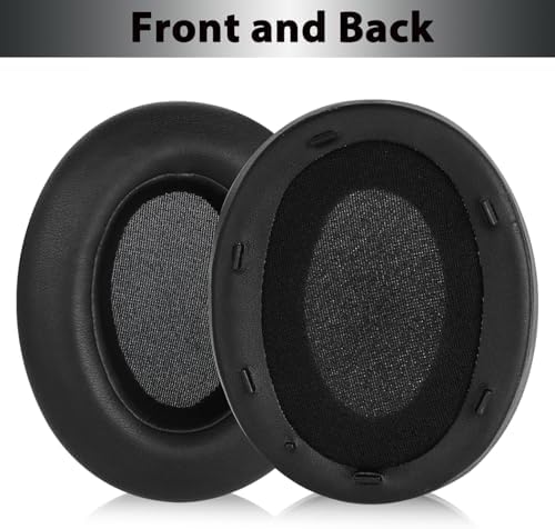 WH-XB910N Replacement Earpads Ear Cushions with Net and Buckle,Noise Canceling Headset Cover Ear Pads Repair Parts for Sony WH-XB910N Over-Ear Wired&Wireless Headphone(Black)