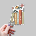 (3pcs) Jesus The Way The Truth The Life Sticker Christian Inspirational Quotes Bible Verse Books Vinyl Decal Stickers for Tumbler Water Bottle Laptops Phone Case Car Kindles Hard Hat - 2x3