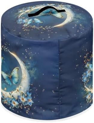 Moon Butterfly Dust Cover for 3 qt Instant Pot Pressure Cooker,Cloth Cover with Pockets for Holding Extra Accessories,Waterproof Easy Cleaning,Can Ironable