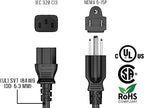 [UL Listed] Replacement Power Cord - 3.3FT Power Cable for Farberware Percolator Coffer Maker FCP240 FCP280, Cuisinart Percolator PRC-12, Instant Pot, Electric Pressure Cooker and More Home Appliances
