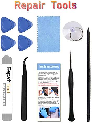 for iPad 7th/8th Generation Screen Replacement Digitizer 10.2"(A2197,A2198,A2200,A2270,A2428,A2429,A2430),for iPad 7/8 Screen Replacement Parts(NO LCD),+Home Button+Pre-Installed+Repair Tools(Black)
