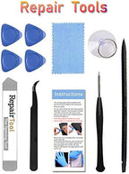 for iPad 7th/8th Generation Screen Replacement Digitizer 10.2"(A2197,A2198,A2200,A2270,A2428,A2429,A2430),for iPad 7/8 Screen Replacement Parts(NO LCD),+Home Button+Pre-Installed+Repair Tools(Black)