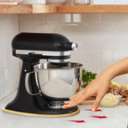 KAWENDE Mixer Slider Mat for Kitchenaid Stand Mixer, Bamboo Sliding Board for KitchenAid 4.5-5 Qt Tilt-Head Stand Mixer, Mixer Slider for Counter Sliding Tray for KitchenAid Mixer Mixers Accessories