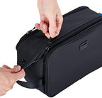 ZEEMO Travel Toiletry Bag for Men, Large Water-Resistant Full-Open Dopp Kit, Versatile Organizer for Shower and Hygiene Accessories, Bathroom Essentials, Cosmetics, Black