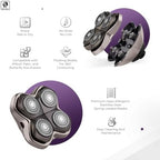 Skull Shaver Baron PRO 4 Head Replacement Blade for Skull Shaver Pitbull, Palm & Butterfly Kiss - Mens Electric Razor Blade Replacement, Razor Blade, Head Shaver One Blade
