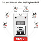 RIDDEX Plus Insect Repellent | Plug in, Mouse Deterrent - Pest Control for Defense Against Rats, Mice, Roaches, Bugs and Insects | Control Pests with No Chemicals or Poison | 3 Pack White