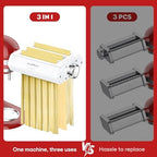 InnoMoon Pasta Attachment 3 in 1 Set for KitchenAid Stand Mixer Included Pasta Sheet Roller, Spaghetti Cutter, Fettuccine Cutter, Pasta Press Maker for Accessories, 8 Adjustable Thickness Knob