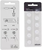 Genuine Oticon Hearing Aid Domes Minifit Open 10mm (0.39 inches - Large), Oticon Branded OEM Denmark Replacements, Authentic Accessories for Optimal Performance -2 Packs / 20 Domes Total