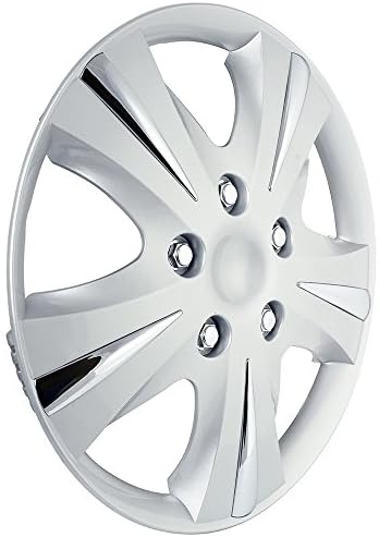 Custom Accessories 96411 GT-5 Silver 15" Wheel Cover, Pack of 4