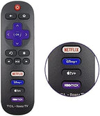 OEM Replacement Remote Control Compatible with All TCL Roku Smart TVs【Only Works with TCL Roku TV, Not for Roku Stick and Roku Box】 (Netflix/Disney Plus/Apple TV+ / HBO Max)