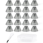 Hearing aid Tulip Domes for Resound Sure fit Standard Receiver BTE Hearing Amplifier Replacement Semi Open Earbuds with Carry Case (20pcs Pack)