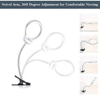 5D Diamond Painting Tools Magnifier LED Light with Clamp, Folding Design with 1 Glass Lens 4X & 6X Magnifier