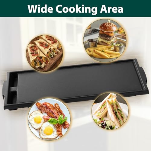 W10432544 Griddle Stove Replacement Parts for Whirlpool Gas Stove Top Griddle Pan Whirlpool Kitchenaid Kenmore Maytag Jenn-Air Range Stove Oven Cast Iron Center Middle Burner Stovetop Plate 1 Pack