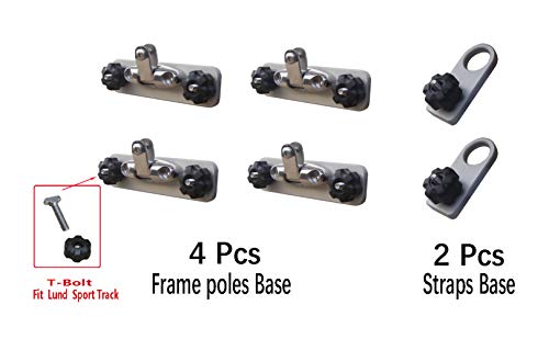 Brocraft Lund Boat Sport Tracker Bimini Top Mount/Canopy Mounts/Lund Boat Accessories