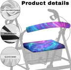 LedBack Walker Accessories Rollator Seat Cushion Blue Purple Walker Seat Cover Walkers, Rollators & Accessories for Walkers for Seniors
