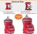 BAGSPRITE Stand Mixer Cover with Appliance Sliders Compatible with KitchenAid Mixer 4.5/5 Quart with Pockets for Kitchen Aid Accessories and Attachments