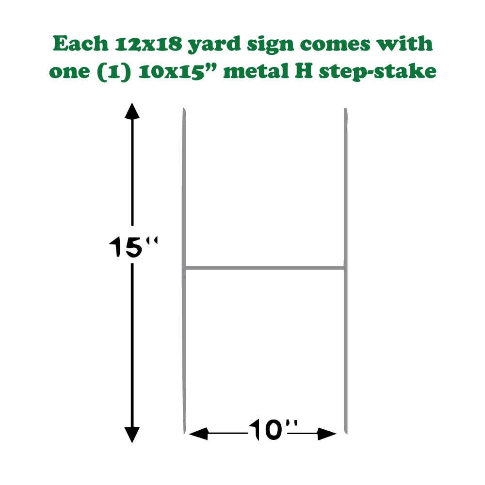 Trump Assassination Attempt 2024 Vote Trump 18x12" Vertical Yard Sign (Outdoor, Weatherproof Corrugated Plastic) Metal Stake Included, by M&R