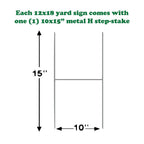Trump Assassination Attempt 2024 Vote Trump 18x12" Vertical Yard Sign (Outdoor, Weatherproof Corrugated Plastic) Metal Stake Included, by M&R