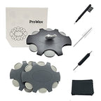 Hearing aid Wax Guards (2mm) Replacement Wax Filters for Oticon ProWax Wax Traps, Hearing Amplifier Cleaning Brush kit Tools with Carry case (2pack, Light Gray)