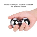 Generic 1.4 Inch Iron Chinese Medicine Balls, 0.8lb, Brown Bag