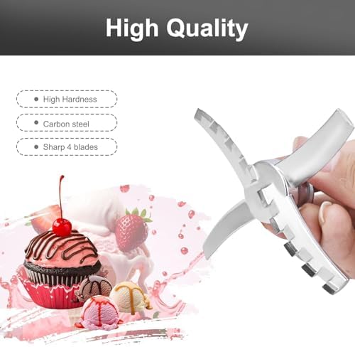 Replacement Paddle Compatible with Ninja Creami NC501 Series Ice Cream Makers,Replacement Parts Blade for Ninja Ice Creami Accessories for NC500, NC501, NC501H, NC501HBL, NC501HGN and CN501CO