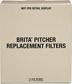 Brita Standard Water Filter for Pitchers and Dispensers, BPA-Free, Reduces Copper, Cadmium and Mercury Impurities, Lasts Two Months or 40 Gallons, Includes 8 Filters