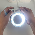Microscope Accessories Kit Microscope LED Ring Light Illuminator Lamp for Miniscope Ring Light 5W AC 110V-220V, 0-100% Adjustable Lamp Microscope Slides