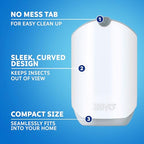 Zevo Flying Insect Trap, Fly Trap Value Pack + Refill Cartridge Pack (2 Plug-in Base + 4 Total Refill Cartridges)