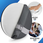 HealthSmart 360 Degree Swivel Seat Cushion, Chair Assist for Elderly, Swivel Seat Cushion for Car, Twisting Disc, Gray Stripe, 12.5 Inches in Diameter