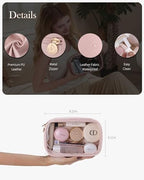 Pocmimut Makeup Bag,Small Makeup Bag Clear Travel Makeup Bag Car Accessories Storage for Women,Travel Essentials Organizers,Pink