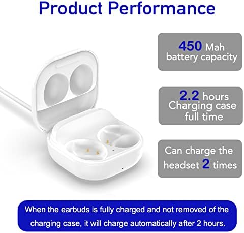 Wired Charging Case Compatible with Samsung Galaxy Buds 2(SM-R177), Replacement Charger Case Dock Station for Galaxy Buds 2 Bluetooth Earbuds (White)