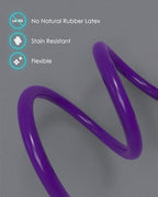 Single Head Stethoscope for Doctors/Nurses/Nursing School Students, Medical and Home Use with Accessories Name Tag, FSA HSA Eligible (Purple Tube, without EVA Case)