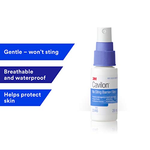 3M™ Cavilon™ No Sting Barrier Film, 3346, 28 ml Spray Bottle, 12 Bottles/Case