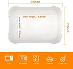 Air Fryer Disposable Paper Liner for Ninja Dual,100PCS Air Fryer Liners Rectangle 8.6x 5.5'', Air fryer Parchment Liners for Ninja DZ201 DZ401, Ninja Foodi Dual Air Fryer Accessories Baking Paper