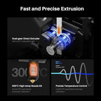 ELEGOO Extruder for Neptune 4 Plus/Max 3D Printer, Fully Assemble Dual-Gear Direct Drive Extruder, ELEGOO Official 3D Printer Accessories