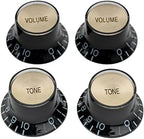 Musiclily Pro Imperial Inch Size Top Hat Bell Reflector 2 Volume 2 Tone Knobs Set for USA Les Paul SG Electric Guitar