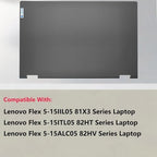 Replacement LCD Back Cover for Lenovo Ideapad Flex 5-15ITL05 82HT 5-15ALC05 82HV 5-15IIL05 81X3 Series Laptop 5CB0Y85681 5CB0R75479 5CB1B02477 Real Case Top Lid