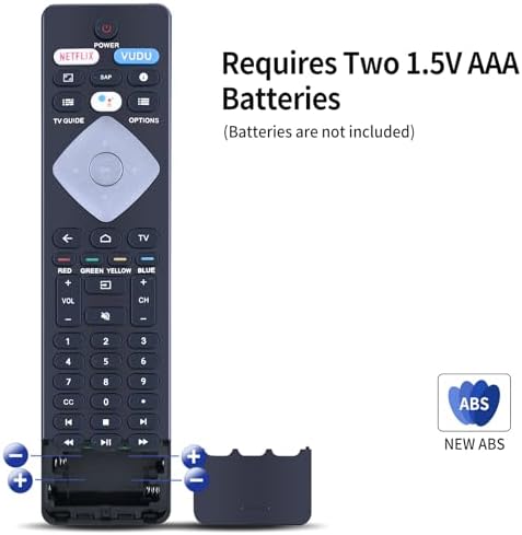 NH800UP BT800 Replacement Voice Assistance Remote Control for Philips Android ＆ Google Smart TV 43PFL5604/F7 43PFL5704/F7 50PFL5604/F7 50PFL5704/F7 55PFL5604/F7 55PFL5704/F7 65PFL5504/F7 65PFL5604/F7