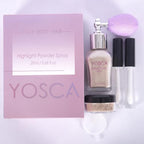 Yosca Body Glitter Spray, 30ML Loose Body Shimmer Powder Iridescent Hair Spray White Glitter Sparkle Highlighter Makeup Festival Concert Party Accessories for Rave Clothes Hair Face Nail Art