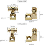 Pack of 2 Brass Roller String Retainer for Electric Guitar String Guide Roller String Trees Compatible with Start Tele Telecaster Electric Guitar String Parts Replacement Gold