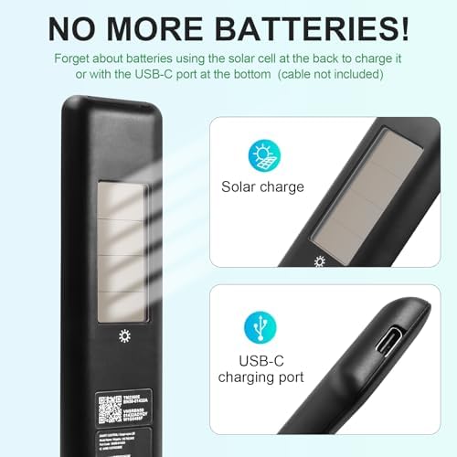 BN59-01432A Solar Voice Remote Replacement for Samsung TV Remote with Bluetooth Rechargeable Solar Cell, Compatible with Samsung Neo QLED Smart 8K HDR Ultra HD TVs, VG-TM2360E New 2023 Model, Black