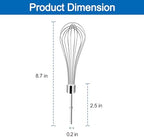 Kitchen Hand Mixer Whisk Attachments for KitchenAid Mixer Whisk Accessories KHMPW Stainless Steel Hand Mixer Beater-2 Pack