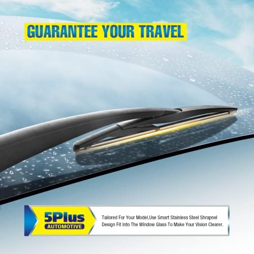 5 PLUS® 14 Inch Rear Wiper Blade Replacement for Subaru Forester 2022-2006 Ascent 2022-2019 Impreza 2011-2004 Outback 19-05 Tribeca 14-06/Honda CRV 11-07 Fit 20-07 BACK Windshield Wiper(14B/H354)