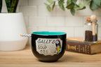Silver Buffalo Disney Nightmare Before Christmas Sally's Sleepy Time Soup Ceramic Ramen Noodle Rice Bowl with Chopsticks, Microwave Safe, 20 Ounces