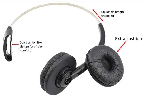 for Plantronics Standard Headband 84605 + Extra Cushion Replacement Over-The-Head Headset for Savi CS540 W740 W745 W440 W740-M C054 CS540XD 8240 8245 W445