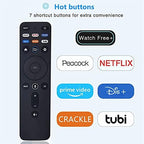 New Universal Vizio Remote XRT260 IR Replacement Fit for All Vizio V-Series, M-Series 4K HDR Smart TV Without Voice Command with Netflix, PrimeVideo, DSY+, Tubi, Watchfree, Peacock, Crackle Buttons