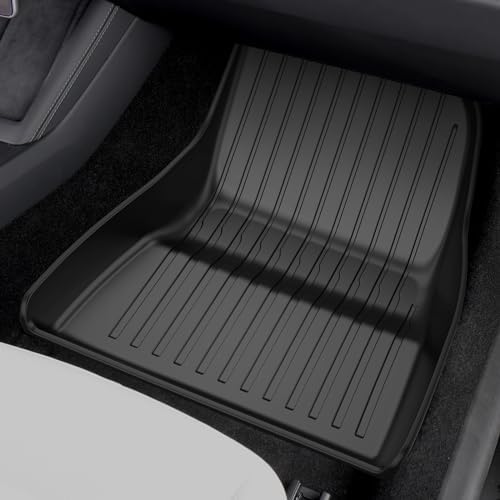 2025 New Version Tesla Model 3 Highland Extra-Thick Floor Mats Custom Fit All Weather TPE Cargo Liner Cargo Trunk Accessories,Compatible 2021-2025 (Tesla Model 3 Floor mats Set of 6)