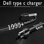 65W 45Watt Type C Laptop Charger Replacement for Dell USB C Charger Latitude 7275 7370 5420 5285 5290 5520 XPS 13 9250 9360 9365 9370 9380 9350 9550 Chromebook 3100 3400 5190 AC Adapter Power Supply